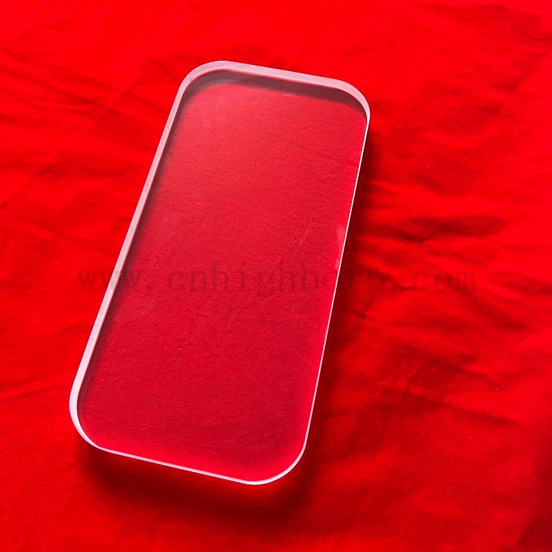 Zatrudniony kwarc krzemionkowy okrągłe kwadratowe kwarcowe podłoże szklane