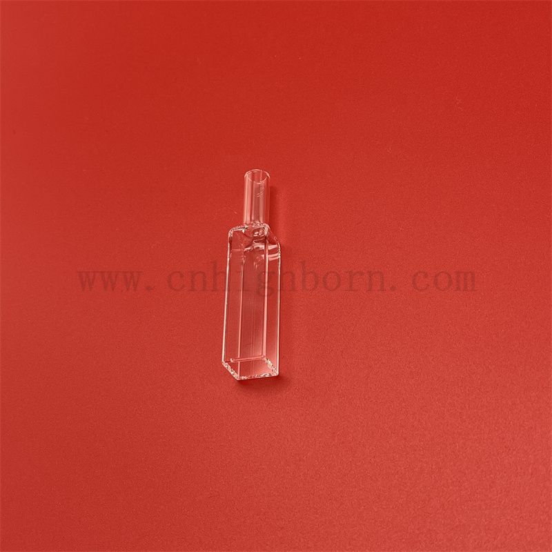 3 boki Przezroczysta transmitancja optyczna kwarc szklana kuwetka fluorymetr Fluorymetra z stopniowaną uszczelką