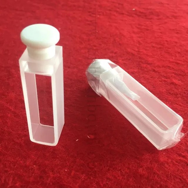 Q114 standardowe komórki 2 boki przezroczyste kwadratowe laboratorium UV 10 mm długość ścieżki kwarcowej szklana kuwetka