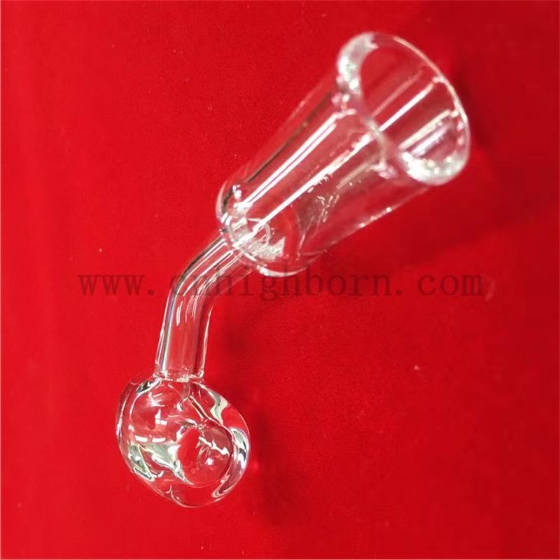 Wysoka temperatura oporność na kątowy i płaski przezroczysty kwarcowy kwarcowy banger z kwarcowym kwarcowym banger