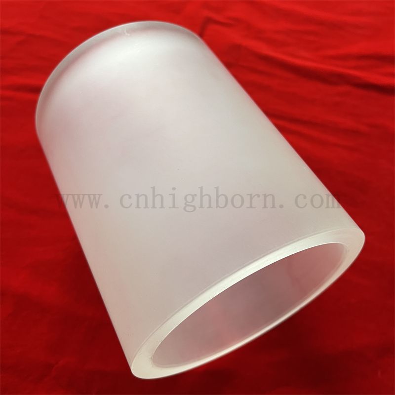 Odporność na ciepło Półprzezroczystą wielką rozmiar stopioną kwarcową krzemionkę szklaną szklaną rurkę