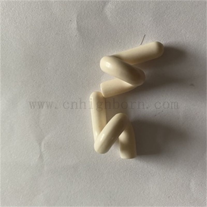 Odporność na zużycie Al2O3 Alumina Ceramiczna Przewodnik po przewodnikach Tekstile Pigtail Tekstile Pigtail