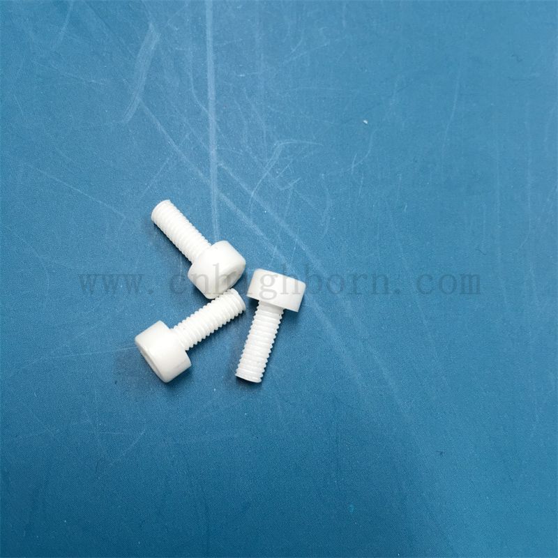 Śruba ceramiczna z cyrkonia ceramiczna śruba ceramiczna zro2 śruba ceramiczna