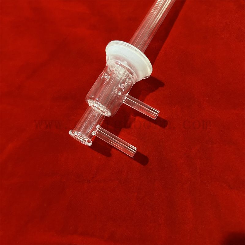 Przezroczystość odporności na ciepło dostosowany kształt kwarcowy kwarc szklany rurka krzemionkowa