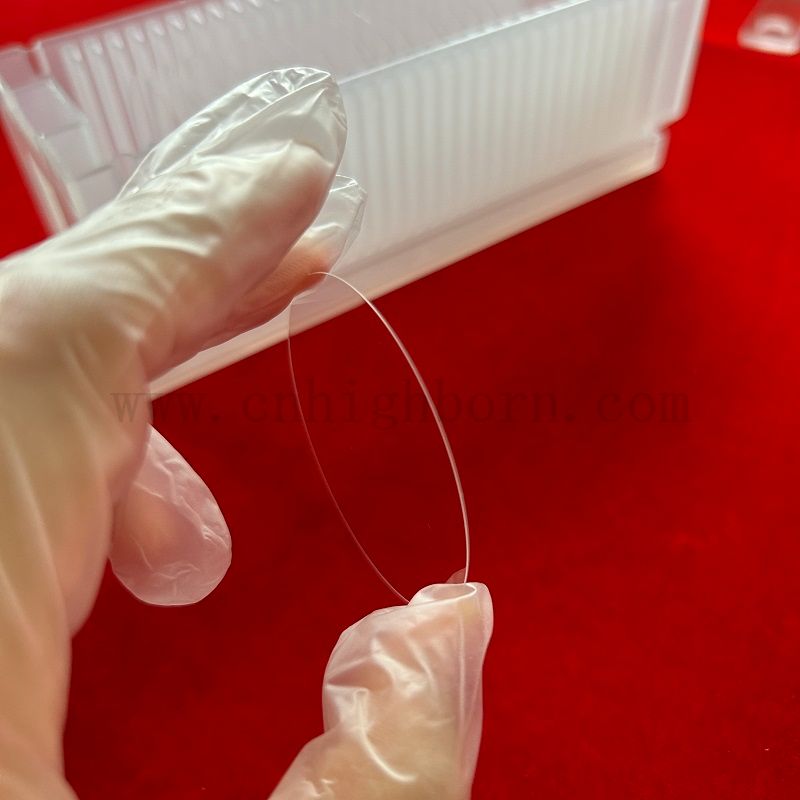 Pokryte przezroczyste ultracienowe optyczne szafirowe kwarcowe soczewki krzemionkowe stopiono