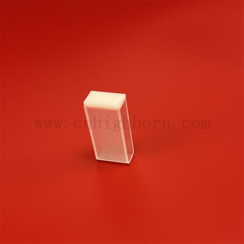 Instrument laboratoryjny spektrofotometr szklany standardowy Q105 Czysta kwarcowa kuweta z okrągłym dnem