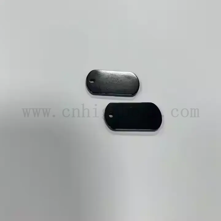 Dostosowany czarny talerz cyrkonowy polerowany ceramiczny zro2 kawałek