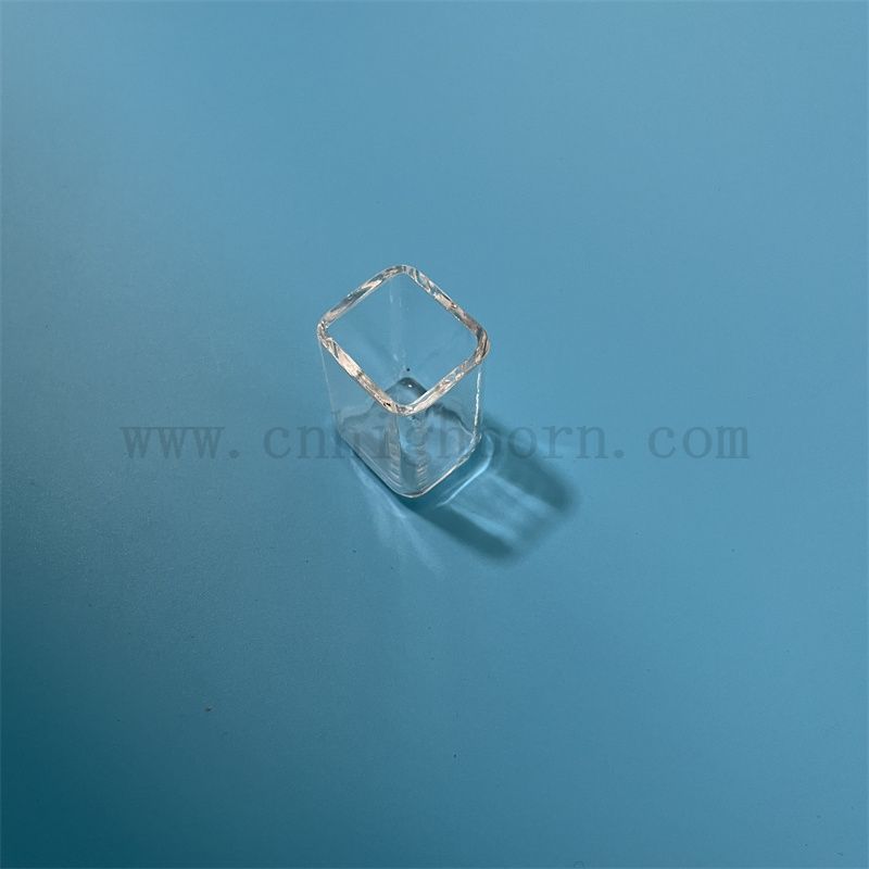 Odporność na ciepło dostosowane przezroczystą kwadratową szklaną rurkę kwarcową 