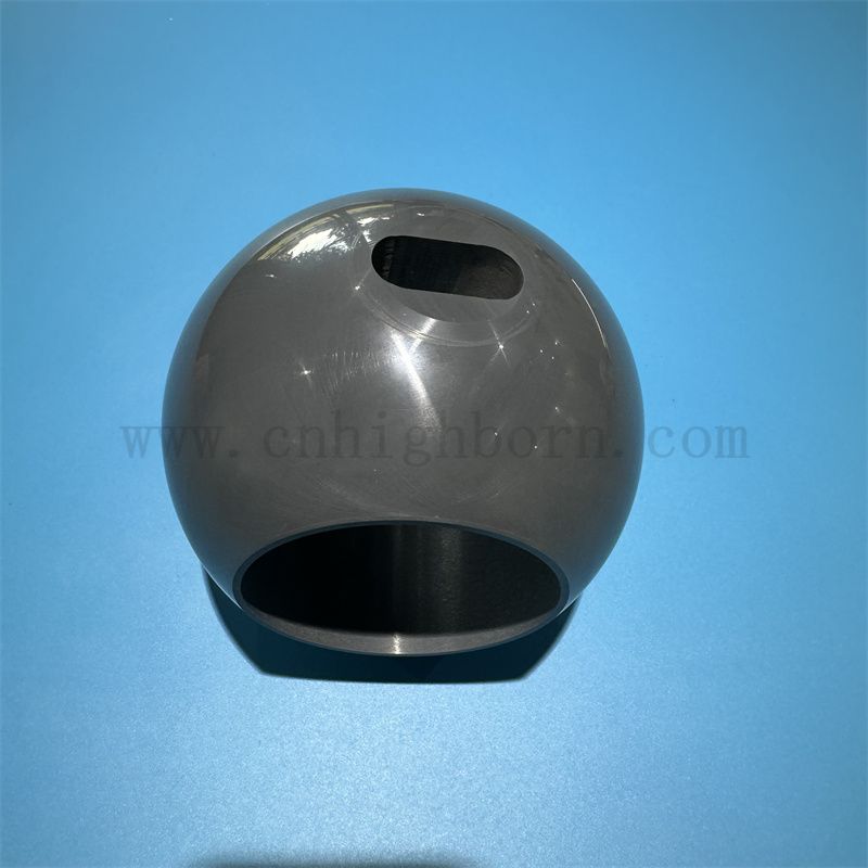 Polerowany krzemowy azotek SI3N4 Ceramiczne części zaworu kulowego ceramiczne