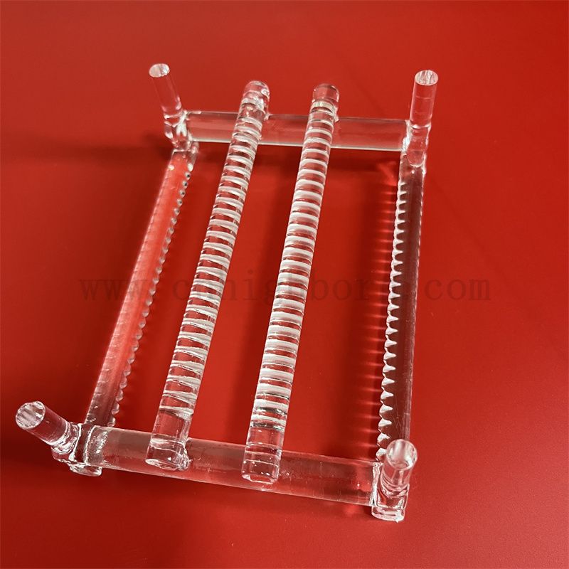 Odporność na ciepło Dostosowane laboratoryjne szklane kwarcowe kwarcowe kwarcowe kwarcowe łódź