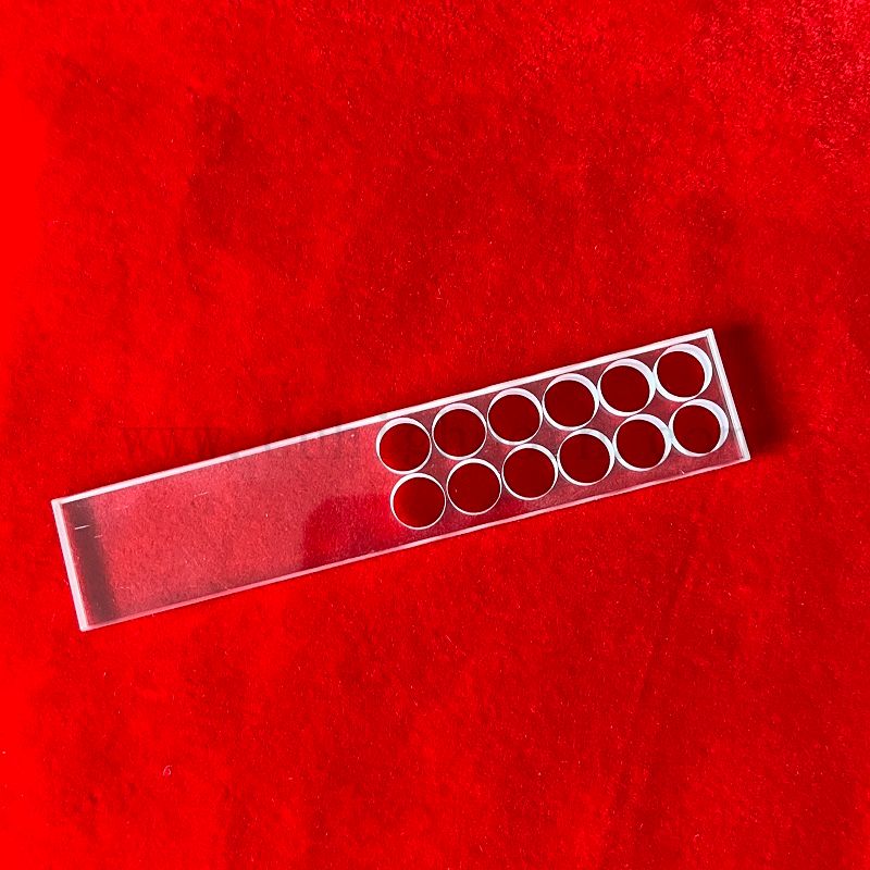 Stopionowy kwarcowy kwarcowy płytka z otworem