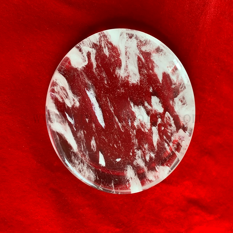 Okrągłe kwarc grillowy kryształowy szklany szklany płyta kwarcowa