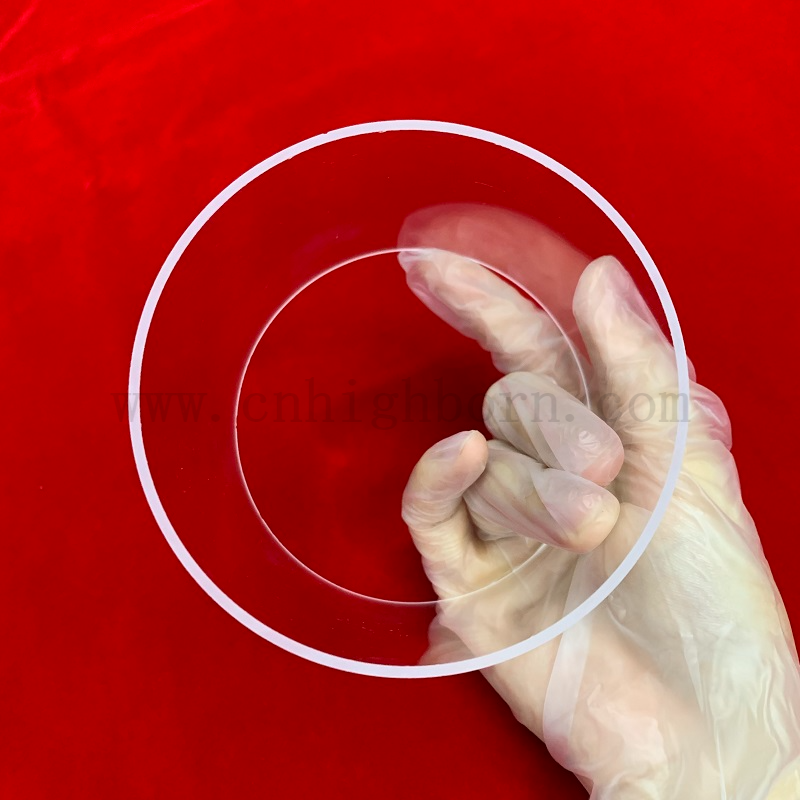 Kołnierz spawalniczy kwarcowy o wysokiej czystości UV dla kwarcowego reaktora