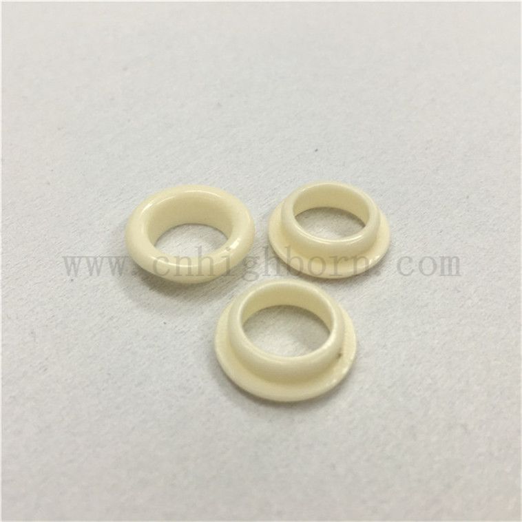 Wysoka czystość 99% AL2O3 ceramiczny pierścień ceramiczny pierścień tkanin gwintowany