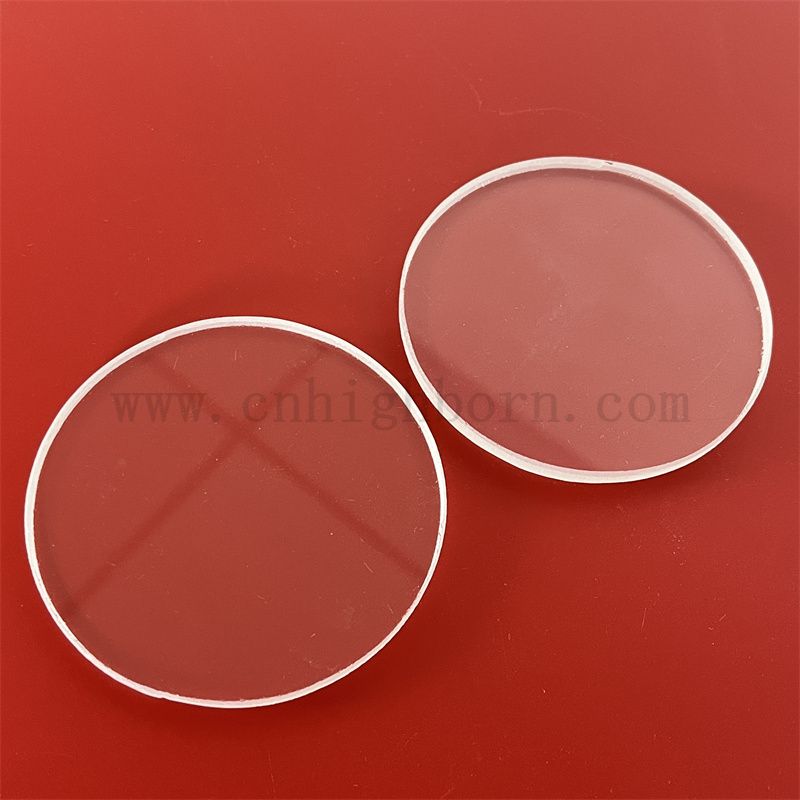 Przezroczysta czystość przezroczysty kirle krzemionkowy szklany panelu okrągły dysk kwarcowy