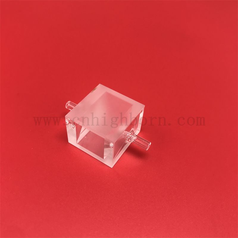 Badania laboratoryjne kwarcowe instrumenty kwarcowe fluorescencyjne szklane kuwetki