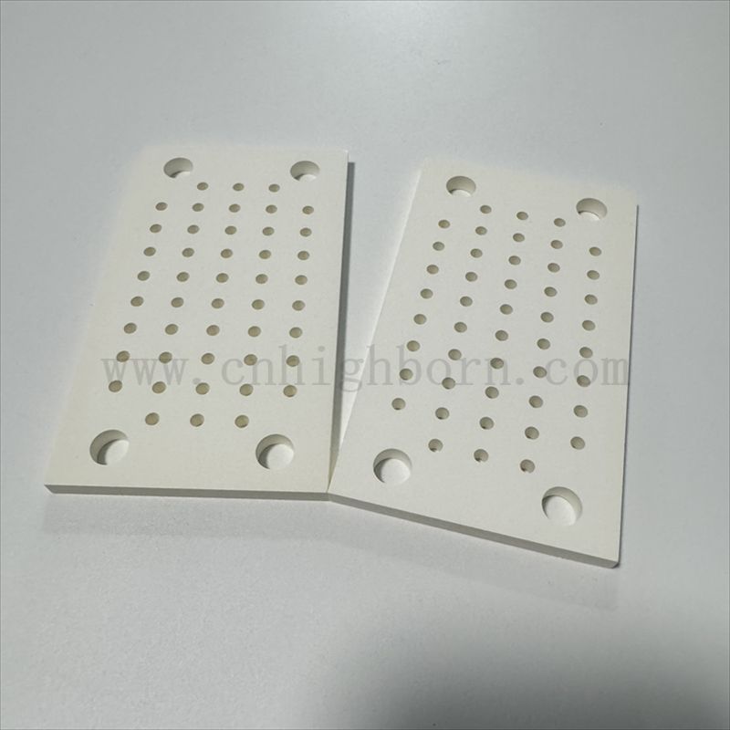 Stabilność termiczna przewodnictwo termiczne sześcienne białe azotek azotkowy płytka BN z otworem