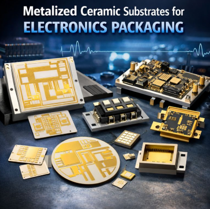 Metalizowane podłoża ceramiczne do pakowania elektroniki