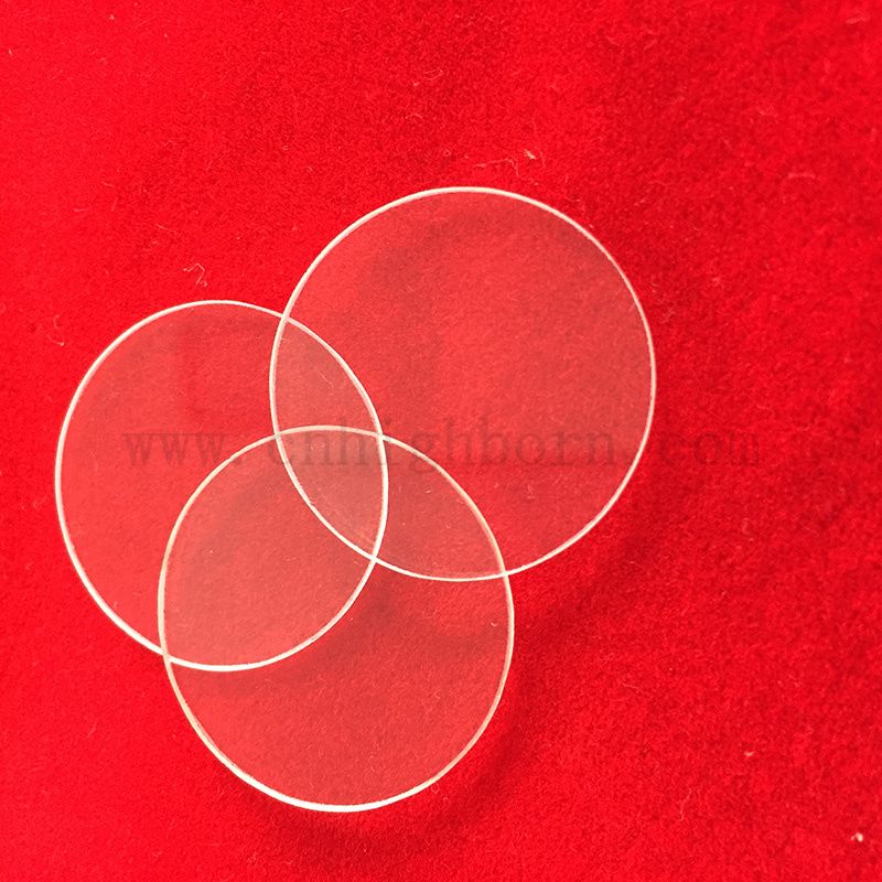 Dostosowany przezroczysty okrągłe odporność na ciepło z połączonym szklanym dyskem krzemionki