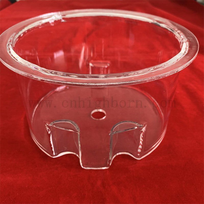 Odporność na ciepło spersonalizowany kwarcowy kwarc pojemnik na reakcję