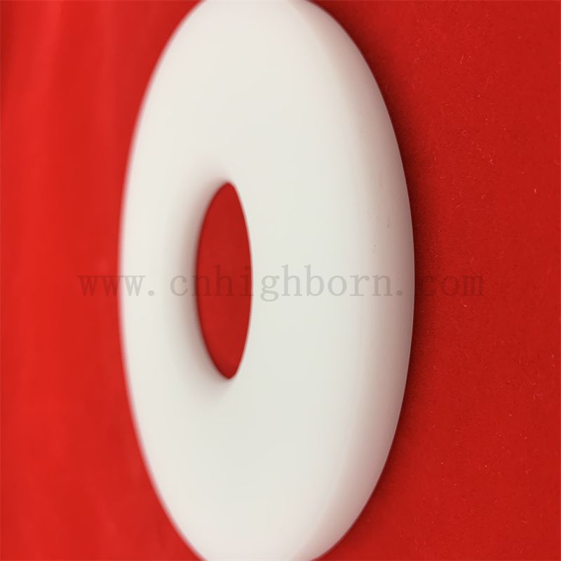 Nieprzezroczysty pierścień krzemionki odporności na korozję Mleczny biały kwarcowy kołnierz szklany