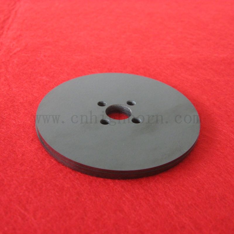 Niestandardowy laserowy czarny cyrkon okrągły talerz Zro2 Ceramiczny dysk ceramiczny