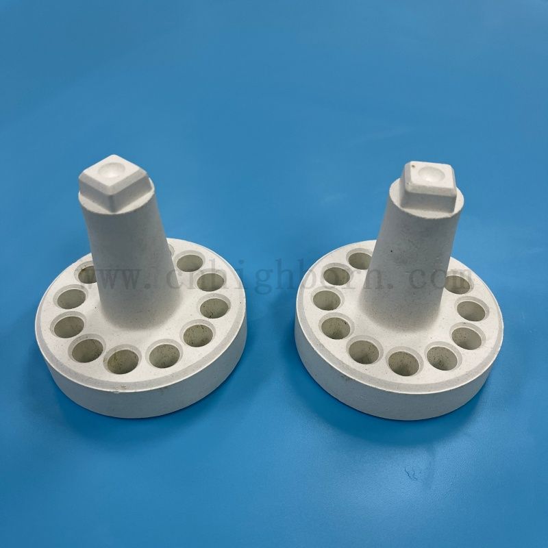 Podstawa wspornika ceramicznej rurki promieniującej o wysokiej temperaturze, wykonana z korundu mulitowego
