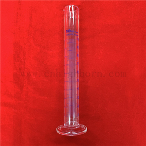 Testy laboratoryjne Dostosowany cylinder z podziałką z przezroczystego szkła o wysokiej zawartości borokrzemianu
