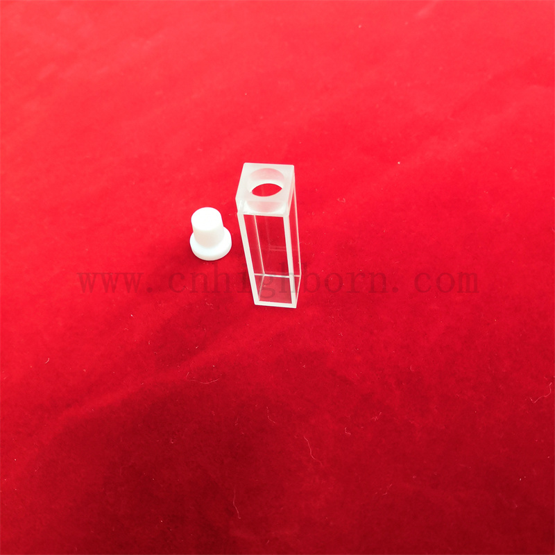 Lab Research 3.5 ml przezroczysty kwarc szklany kuwetka standardowa fluorometr UV z stoppem