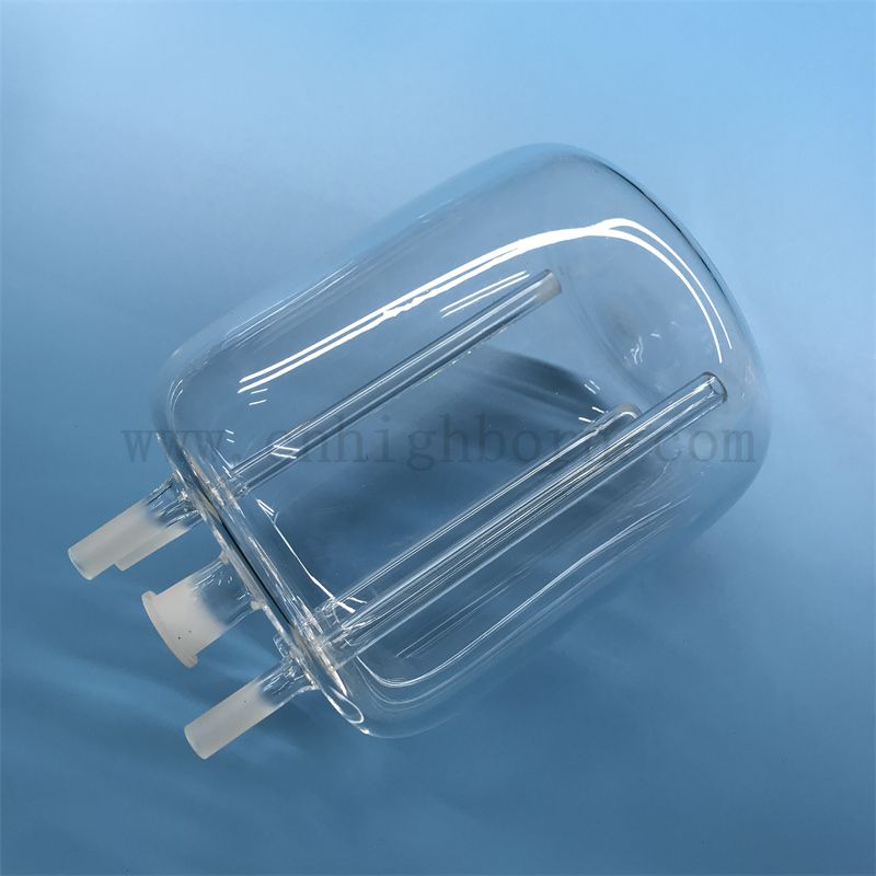 Przezroczysty reaktor kwarcowy w wysokiej temperaturze