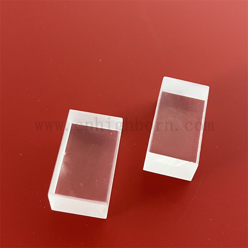 Niestandardowe dwa boki mroźne prostokątne kwarcowe szkło grube talerz talerz strojony krzemionkę