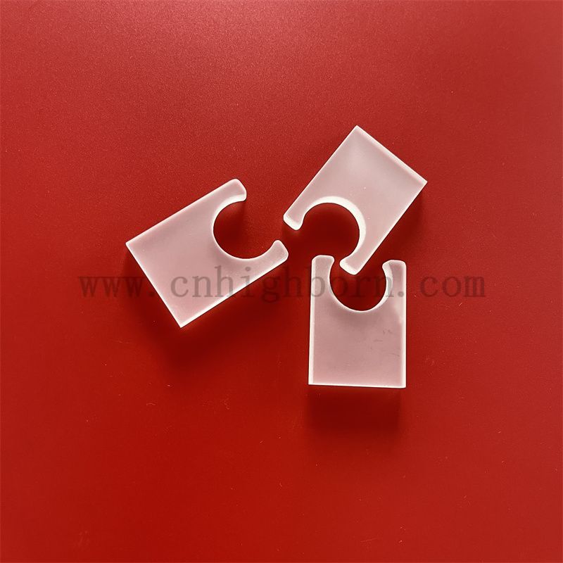 Kwadratowy talerz ze szkła kwarcowego