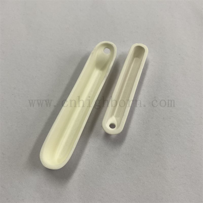 Odporność na wysoką temperaturę AL2O3 Ceramiczna tygla o wysokiej czystości aluminiowa łódź porcelanowa z otworem