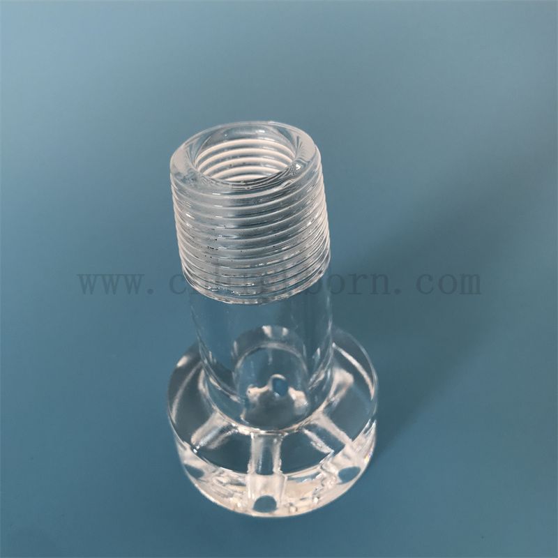 Dostosowane oprogramowanie szklane przezroczyste korozję odporne na krystaliczne kwarcowe rurki kwarcowe