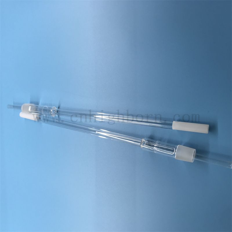 Dostosowany kształt przezroczystą odporność na ciepło Spited Shelica Glass Kwarc Rurka