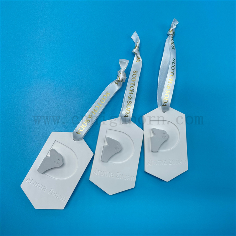 Dostosowane logo pachnący ceramiczny wiszący kamień zapachowy do dyfuzora aromatu aromatu samochodu