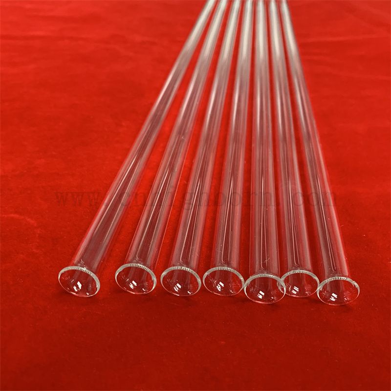 Dostosowywany rozmiar i kształt odporny na ciepło przezroczysty kwarcowy kwarc z krzemionką szklaną rurkę 