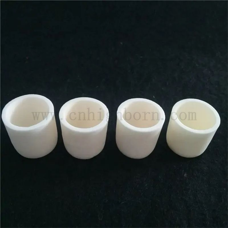 99% 95% AL2O3 Ceramiczna kubek ogrzewania aluminium Ceramiczny Mały tygiel z płaskim dnem