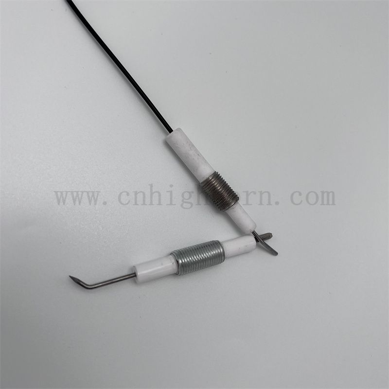 95% AL2O3 Alumina ceramiczna kocioł zapłonowy elektrodę piezoelektryczną ceramiczną zapalnik cieczy zapalnik