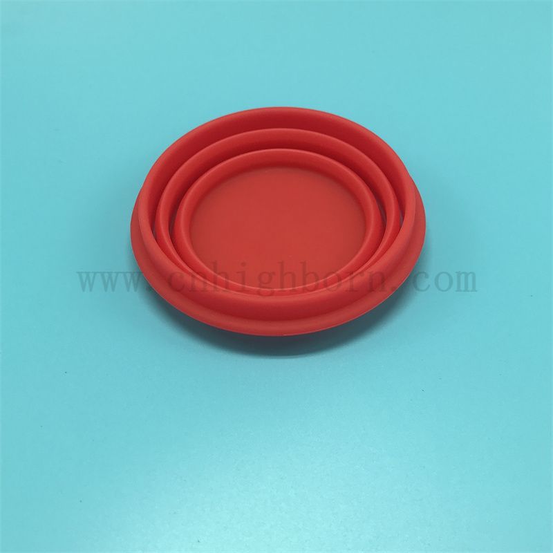 Spersonalizowany przenośny silikonowy silikonowy składany miska Pet Pet Feeding Zakłaniane pojemnik na miskę