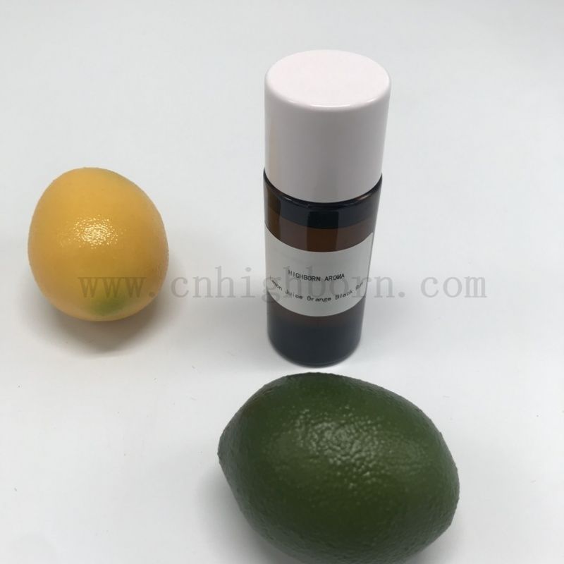 Sok z cytryny pomarańczowy czarna guma skoncentrowane owoce smakowe zapach zapachowy esencja
