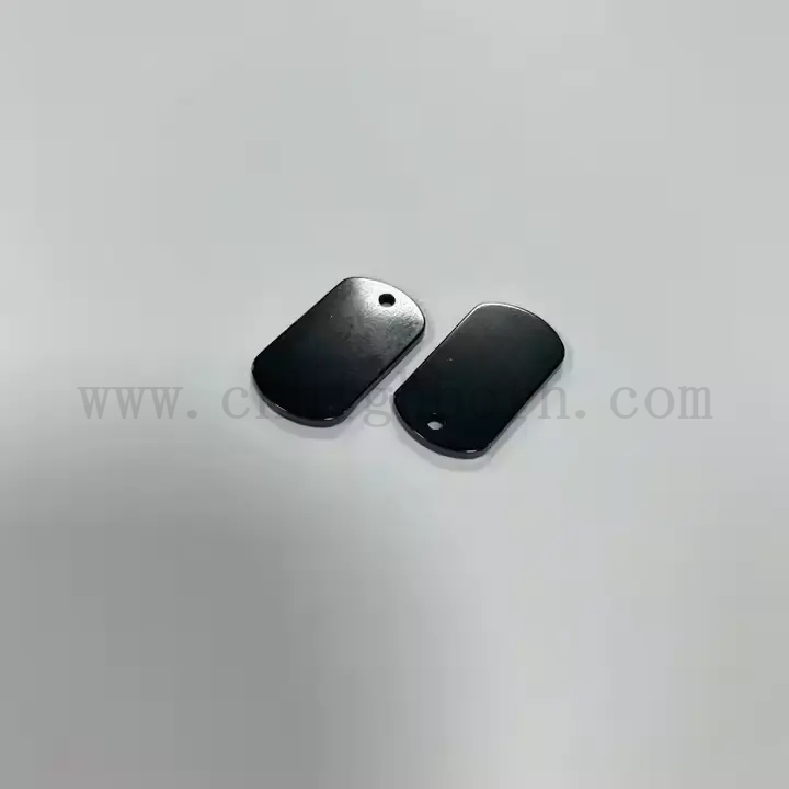 Dostosowany czarny talerz cyrkonowy polerowany ceramiczny zro2 kawałek