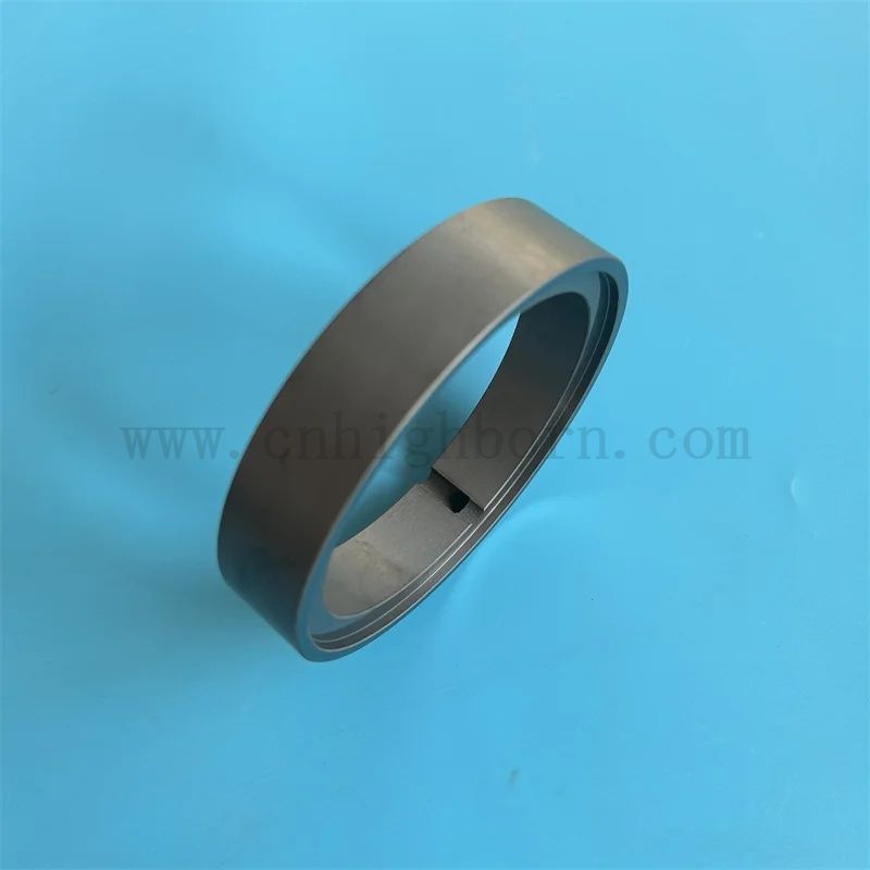 Izolator krzemowy krzak z węglikiem krzemowy spiekany czarny pierścień ceramiczny