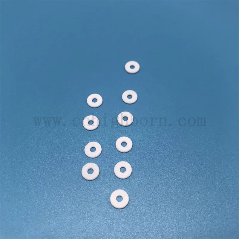  Niestandardowe części ceramiczne w kształcie prostokątnej macor arkusz pierścieniowy Machinowalny szklany dysk ceramiczny