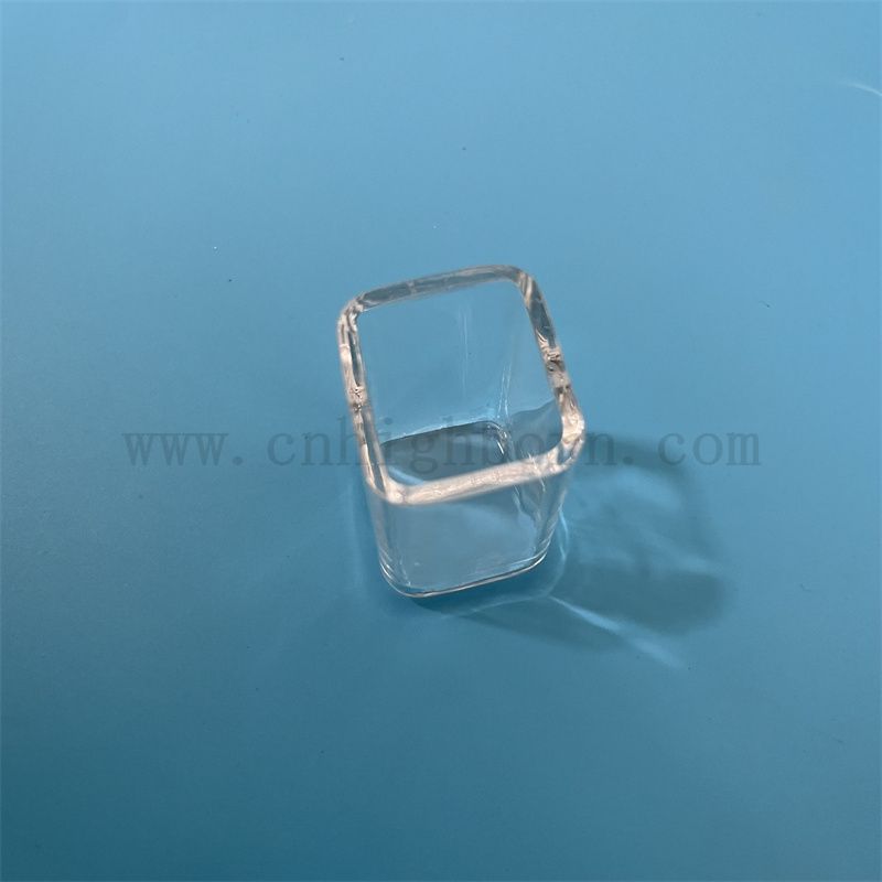 Odporność na ciepło dostosowane przezroczystą kwadratową szklaną rurkę kwarcową 