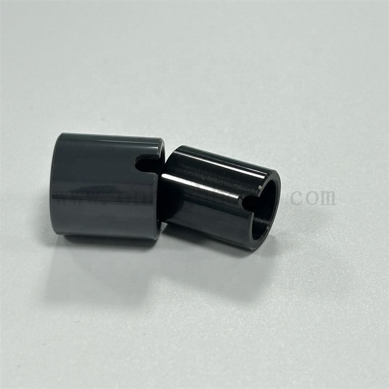 Czarna cyklonia nieregularna rura izolator powierzchniowa polerowanie zro2 rura ceramiczna