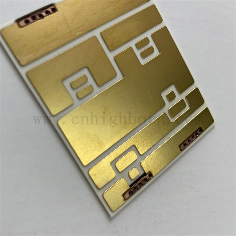 Dostosowana wykonana powłoka miedziana AU metalizowana ceramiczna dbc DPC 96% tlenek glinu ceramiczny substrat ALN