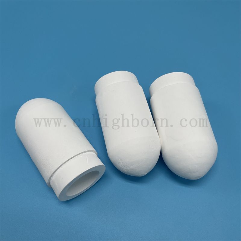 Regulowana porowatość biała rura porowata ceramiczna rurka do pomiaru wilgoci w glebie