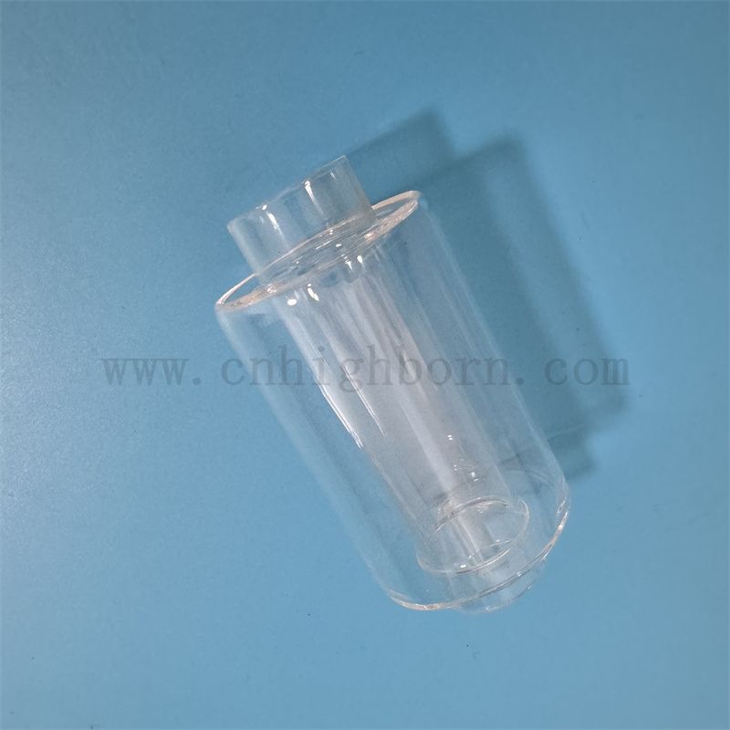 Dostosowywany podwójnie warstwy podwójnej warstwy cieplnej i korozji przezroczystą rurkę szklaną kwarcową