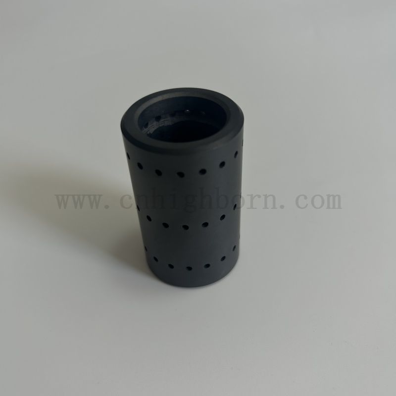 Dostosowane rurki z rurki ceramicznej SIC z otworami